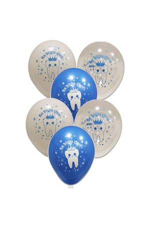 İlk Dişim Çıktı Mavi Baskılı Balon 100 Adet