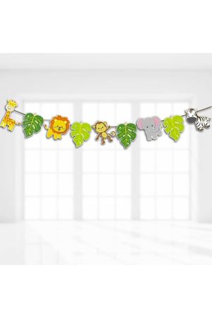 Safari Dekoratif Simli Banner