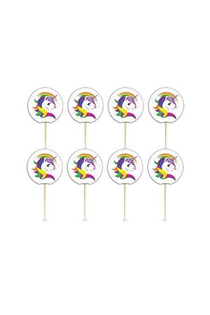 Beyaz Unicorn Kürdan 20 Adet