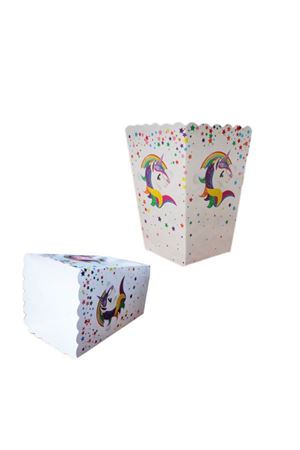 Beyaz Unicorn Mısır Kutusu 8 Adet