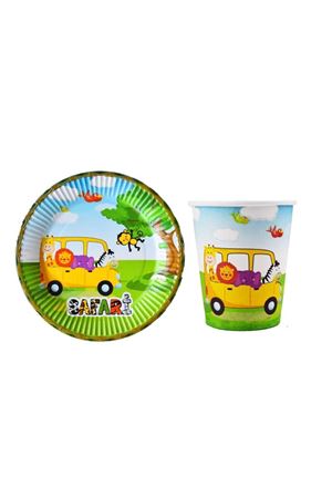 Safari Tabak Bardak Set 8 Adet