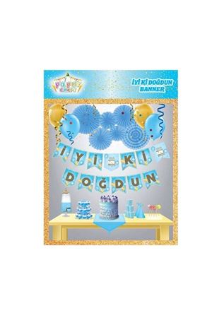 Mavi Gold İyi Ki Doğdun Banner