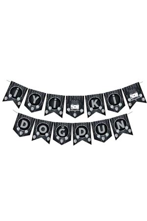 Siyah Gümüş İyi Ki Doğdun Banner