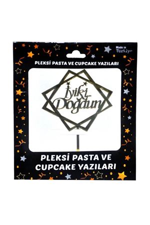 İyi ki Doğdun Çerçeveli Pleksi Gold