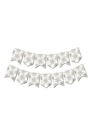 Kar Tanesi Banner Beyaz