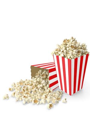 Çizgili Mısır Kutusu Kırmızı 8 Adet