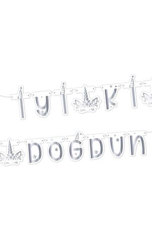Unicorn Silver İyi ki Doğdun Banner