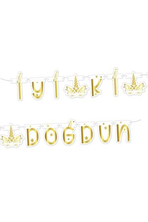 Unicorn Gold İyi ki Doğdun Banner