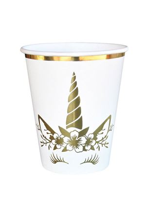 Unicorn Gold Karton Bardak 6 Adet