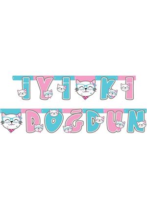 Miss Cat Kedi İyi ki Doğdun Yazı Set