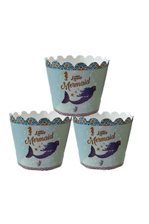Deniz Kızı Cupcake Kabı 25 Adet