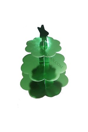 Metalik Kek Standı Yeşil