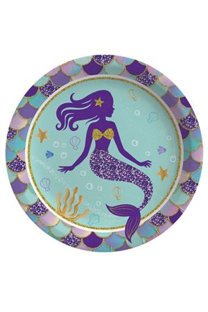 Pırıltılı Deniz Kızı Tabak 8 Adet