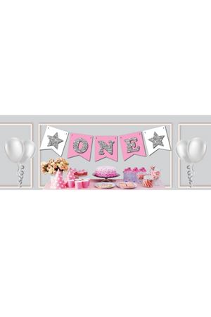 İpe Dizili One Strafor Pembe Gümüş