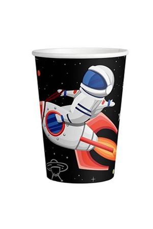 Uzay Temalı Karton Bardak 8 Adet