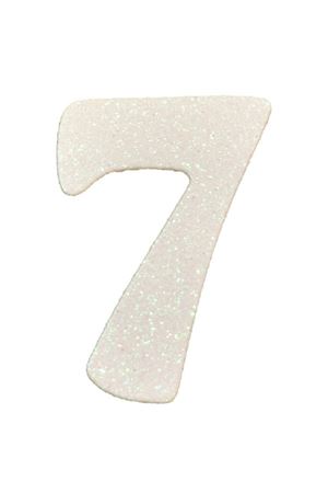 Eva Simli 7 Rakamı Beyaz 10 cm
