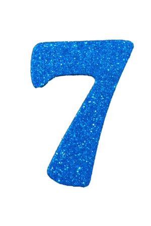 Eva Simli 7 Rakamı Mavi 10 cm