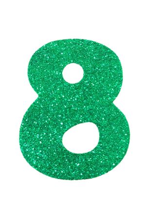 Eva Simli 8 Rakamı Yeşil 10 cm