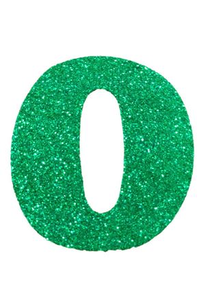 Eva Simli 0 Rakamı Yeşil 10 cm