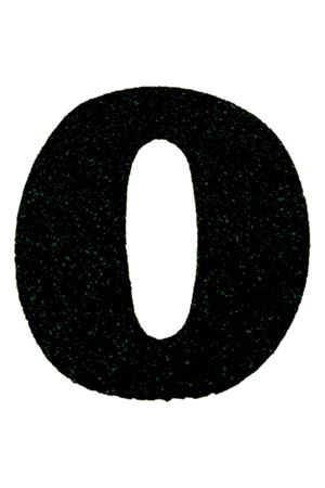 Eva Simli 0 Rakamı Siyah 10 cm