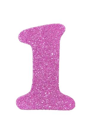 Eva Simli 1 Rakamı Pembe 10 cm