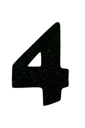 Eva Simli 4 Rakamı Siyah 10 cm