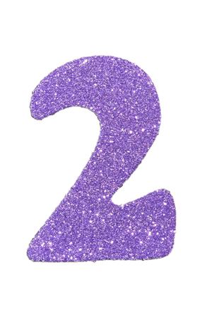 Eva Simli 2 Rakamı Lila 10 cm