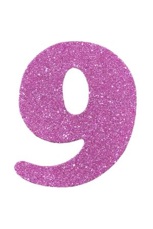 Eva Simli 9 Rakamı Pembe 10 cm