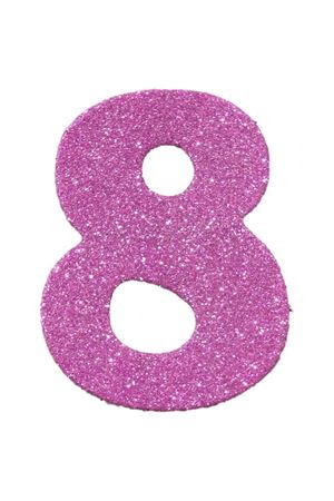 Eva Simli 8 Rakamı Pembe 10 cm