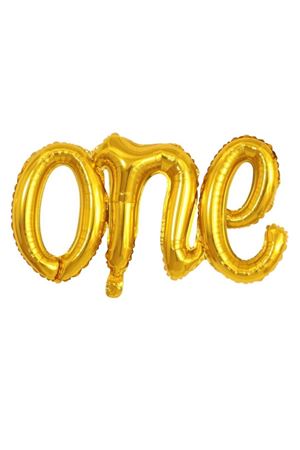 One Folyo Balon Gold