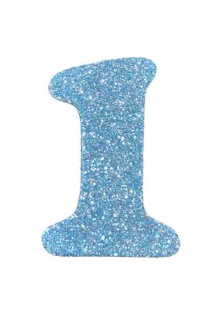 Eva Simli 1 Rakamı Turkuaz 10 cm