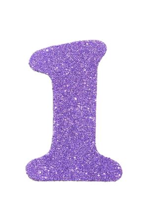 Eva Simli 1 Rakamı Lila 10 cm