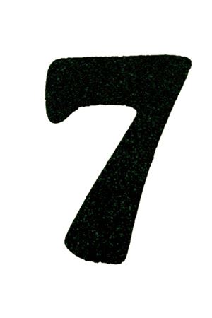 Eva Simli 7 Rakamı Siyah 10 cm
