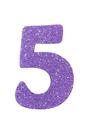 Eva Simli 5 Rakamı Lila 10 cm