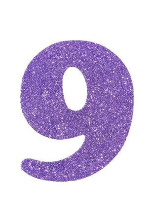 Eva Simli 9 Rakamı Lila 10 cm
