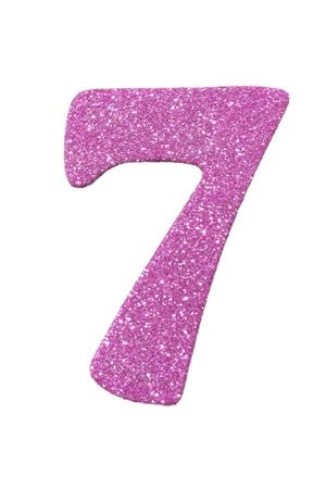 Eva Simli 7 Rakamı Pembe 10 cm
