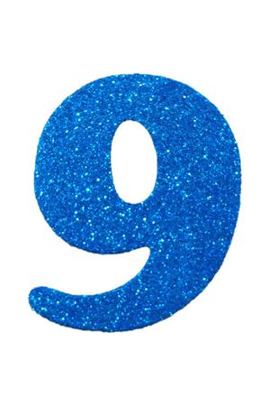 Eva Simli 9 Rakamı Mavi 10 cm