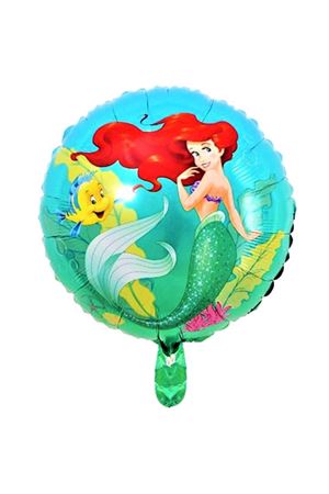 Yuvarlak Deniz Kızı Folyo Balon