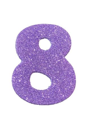 Eva Simli 8 Rakamı Lila 10 cm