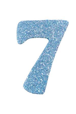 Eva Simli 7 Rakamı Turkuaz 10 cm