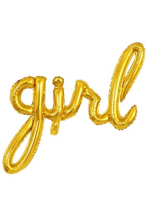 Girl Folyo Balon Gold