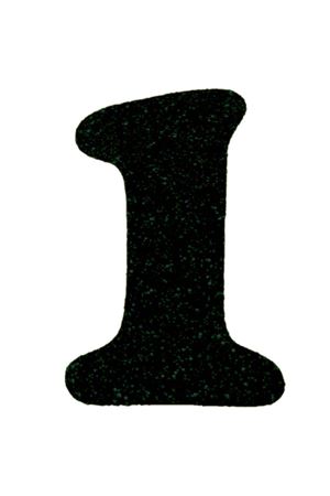 Eva Simli 1 Rakamı Siyah 10 cm