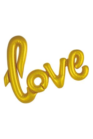 Folyo Balon Love Gold Küçük Boy
