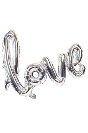 Folyo Balon Love Gümüş
