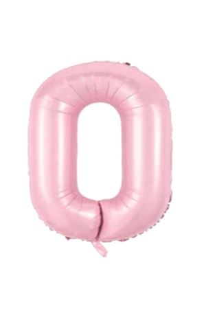 0 Rakam Folyo Balon Pembe 76 cm