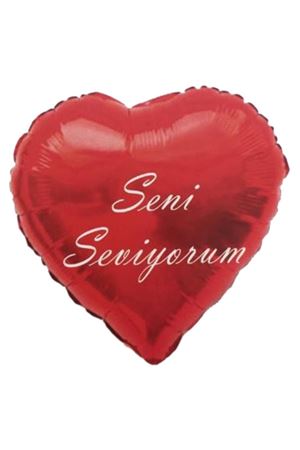 Seni Seviyorum Kalp Folyo Balon