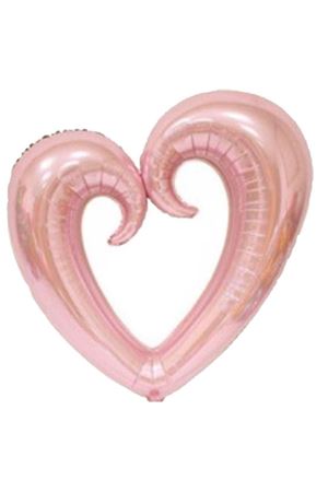 Boş Kalp Folyo Balon Rose Gold 100 cm
