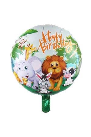 Safari Happy Birthday Folyo Balon