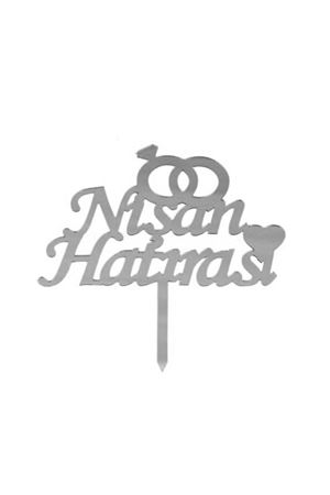 Nişan Hatırası Pleksi  Gümüş