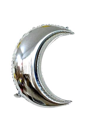 Yarım Ay Folyo Balon Gümüş